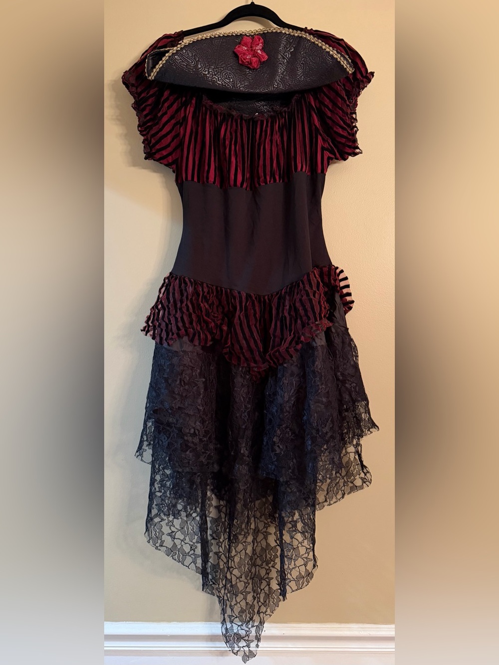 Spirit Lady Of The Seas Sexy Lace Adult Womans Pirate Halloween Costume Sz 1XL